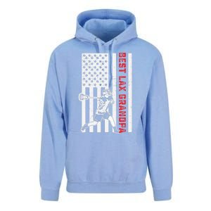 American Flag Lacrosse Grandpa LAX Player Team Sports Lover Unisex Surf Hoodie