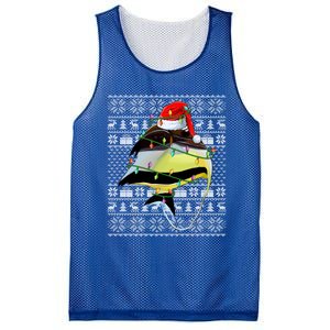 Angelfish Fish Lover Santa Hat Ugly Angelfish Christmas Gift Mesh Reversible Basketball Jersey Tank