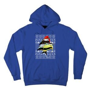 Angelfish Fish Lover Santa Hat Ugly Angelfish Christmas Gift Tall Hoodie