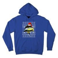 Angelfish Fish Lover Santa Hat Ugly Angelfish Christmas Gift Tall Hoodie