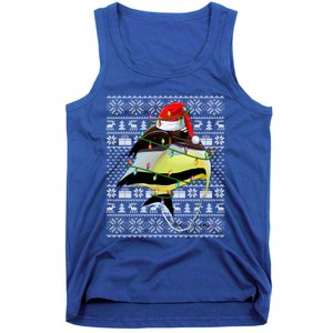 Angelfish Fish Lover Santa Hat Ugly Angelfish Christmas Gift Tank Top