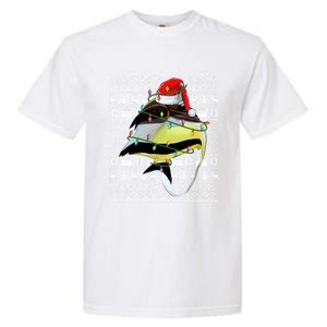 Angelfish Fish Lover Santa Hat Ugly Angelfish Christmas Gift Garment-Dyed Heavyweight T-Shirt