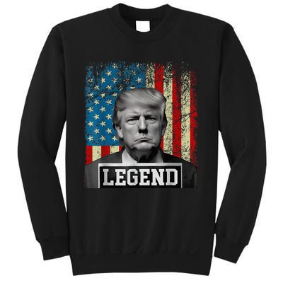 American Flag Legend Trump Mug Shot 2024 President Sweatshirt