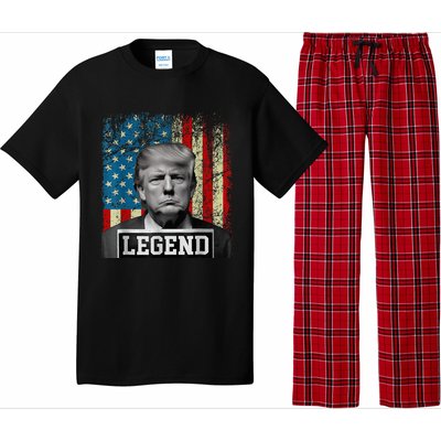 American Flag Legend Trump Mug Shot 2024 President Pajama Set