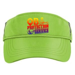 American Football Line Qb Protection Service Great Gift Adult Drive Performance Visor