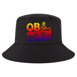 American Football Line Qb Protection Service Great Gift Cool Comfort Performance Bucket Hat