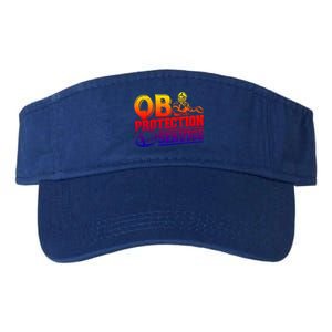 American Football Line Qb Protection Service Great Gift Valucap Bio-Washed Visor