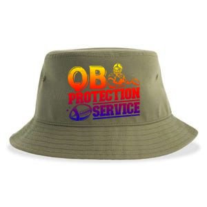 American Football Line Qb Protection Service Great Gift Sustainable Bucket Hat