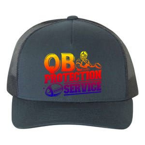 American Football Line Qb Protection Service Great Gift Yupoong Adult 5-Panel Trucker Hat