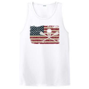 American Flag Lacrosse Usa Lax Player Gift Idea Great Gift PosiCharge Competitor Tank