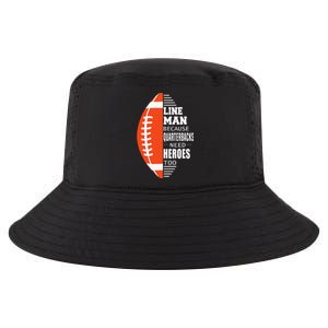 American Football Lineman Because Quarterbacks Need Heroes Cool Comfort Performance Bucket Hat