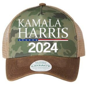 American Flag Logo Kamala Harris 2024 Legacy Tie Dye Trucker Hat