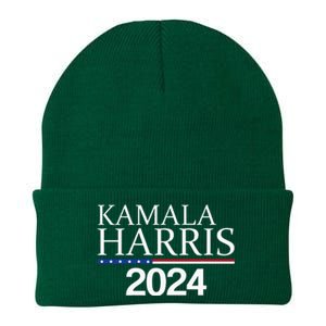 American Flag Logo Kamala Harris 2024 Knit Cap Winter Beanie