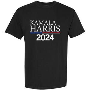 American Flag Logo Kamala Harris 2024 Garment-Dyed Heavyweight T-Shirt