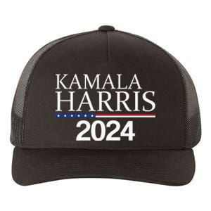 American Flag Logo Kamala Harris 2024 Yupoong Adult 5-Panel Trucker Hat