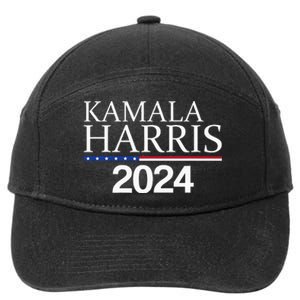 American Flag Logo Kamala Harris 2024 7-Panel Snapback Hat