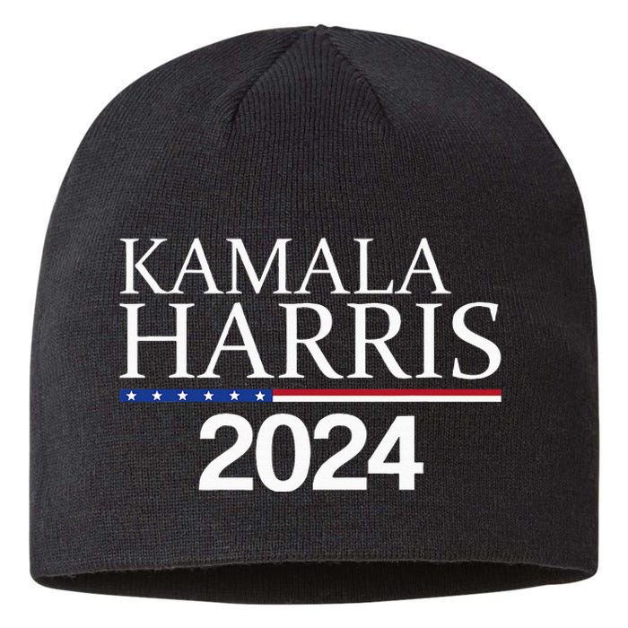 American Flag Logo Kamala Harris 2024 Sustainable Beanie