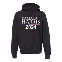 American Flag Logo Kamala Harris 2024 Premium Hoodie