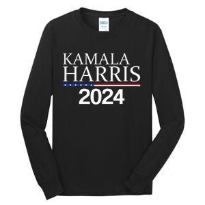 American Flag Logo Kamala Harris 2024 Tall Long Sleeve T-Shirt