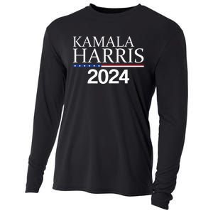 American Flag Logo Kamala Harris 2024 Cooling Performance Long Sleeve Crew