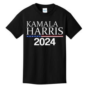 American Flag Logo Kamala Harris 2024 Kids T-Shirt