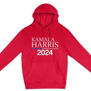 American Flag Logo Kamala Harris 2024 Premium Pullover Hoodie