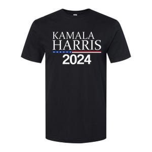 American Flag Logo Kamala Harris 2024 Softstyle CVC T-Shirt