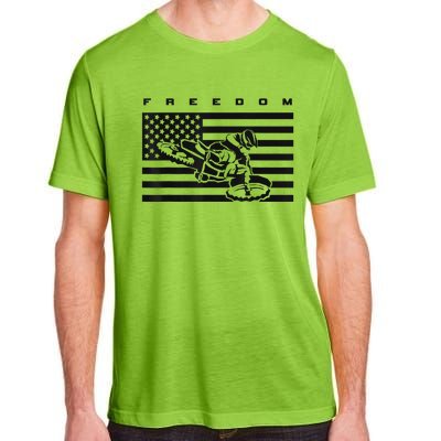 American Flag Motocross Apparel Motocross Dirt Bike Adult ChromaSoft Performance T-Shirt