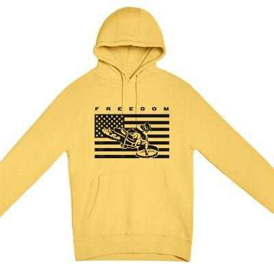 American Flag Motocross Apparel Motocross Dirt Bike Premium Pullover Hoodie