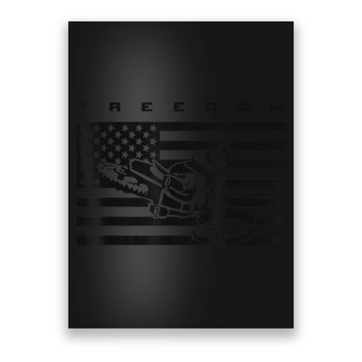 American Flag Motocross Apparel Motocross Dirt Bike Poster