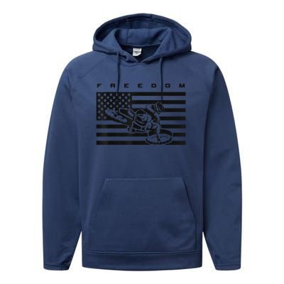 American Flag Motocross Apparel Motocross Dirt Bike Performance Fleece Hoodie