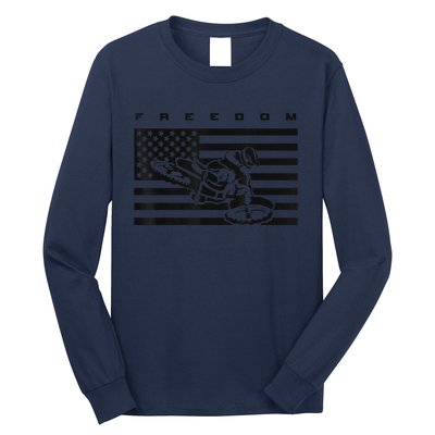 American Flag Motocross Apparel Motocross Dirt Bike Long Sleeve Shirt