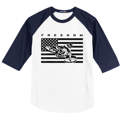 American Flag Motocross Apparel Motocross Dirt Bike Baseball Sleeve Shirt