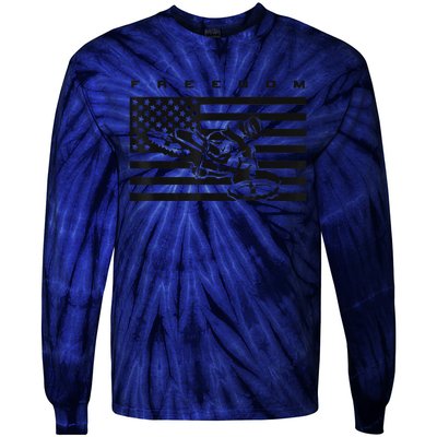 American Flag Motocross Apparel Motocross Dirt Bike Tie-Dye Long Sleeve Shirt