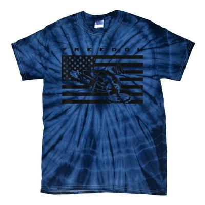 American Flag Motocross Apparel Motocross Dirt Bike Tie-Dye T-Shirt