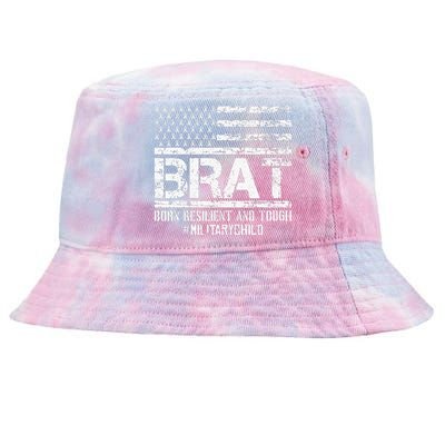 American Flag Month Of The Military Child Army Soldier Tie-Dyed Bucket Hat