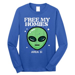 Alien Free My Homies Area 51 Funny Ufo Long Sleeve Shirt