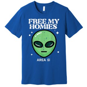 Alien Free My Homies Area 51 Funny Ufo Premium T-Shirt