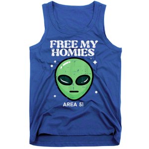 Alien Free My Homies Area 51 Funny Ufo Tank Top