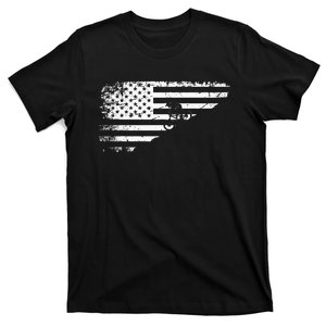 American Flag Mtb Mountain Bike Apparel Mountain Bike T-Shirt