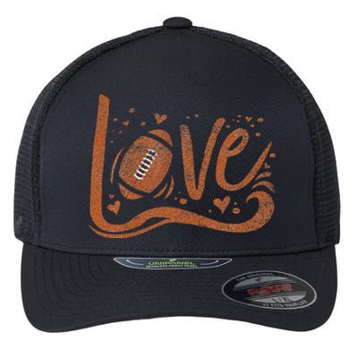 American Football Mom American Football Lover Flexfit Unipanel Trucker Cap