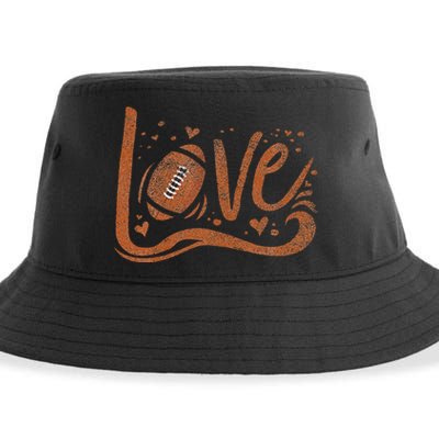 American Football Mom American Football Lover Sustainable Bucket Hat