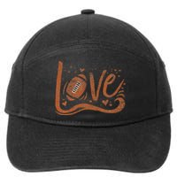 American Football Mom American Football Lover 7-Panel Snapback Hat