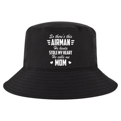 Air Force Mom Air Stole My Heart Gift Cool Comfort Performance Bucket Hat