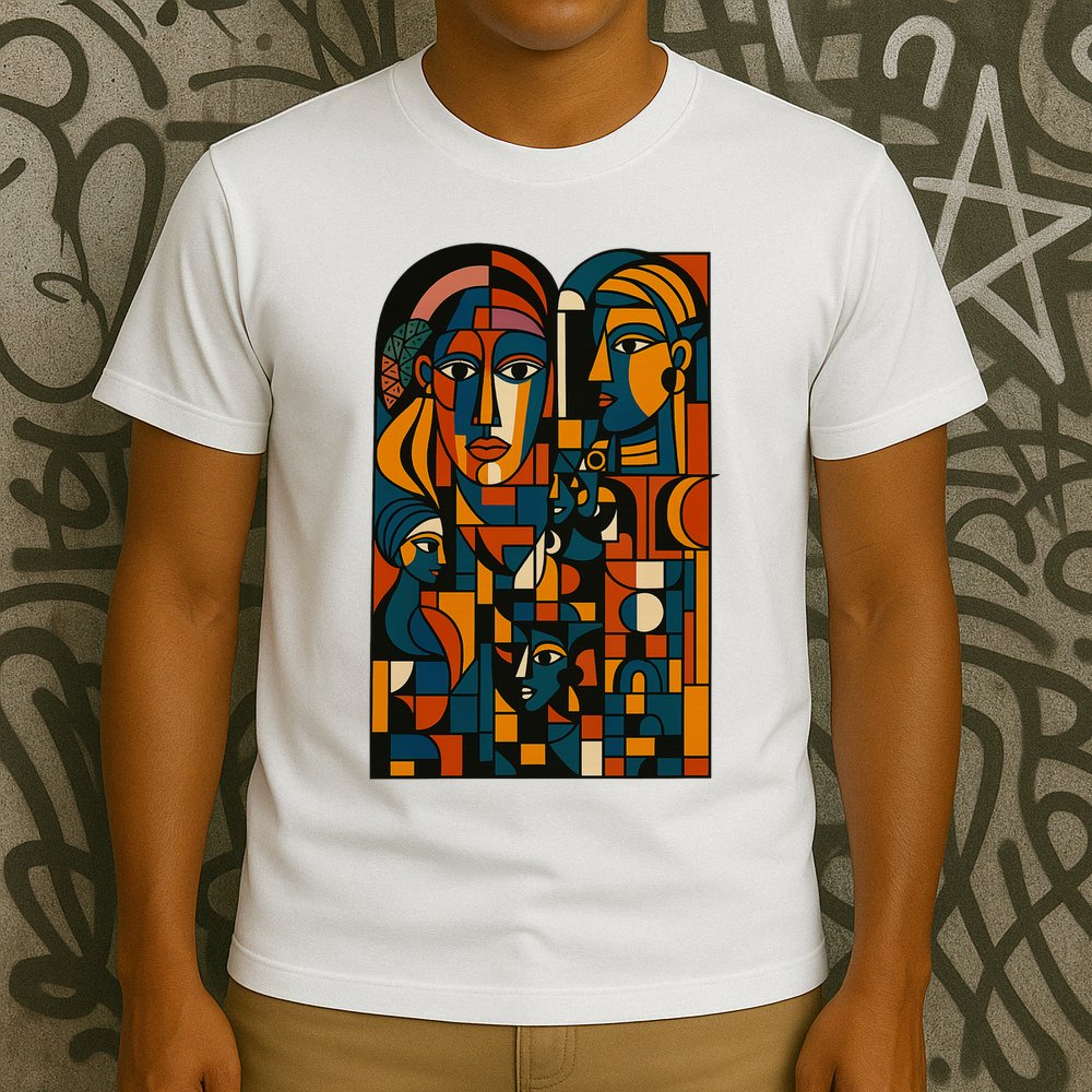 Abstract Faces Montage  T-Shirt