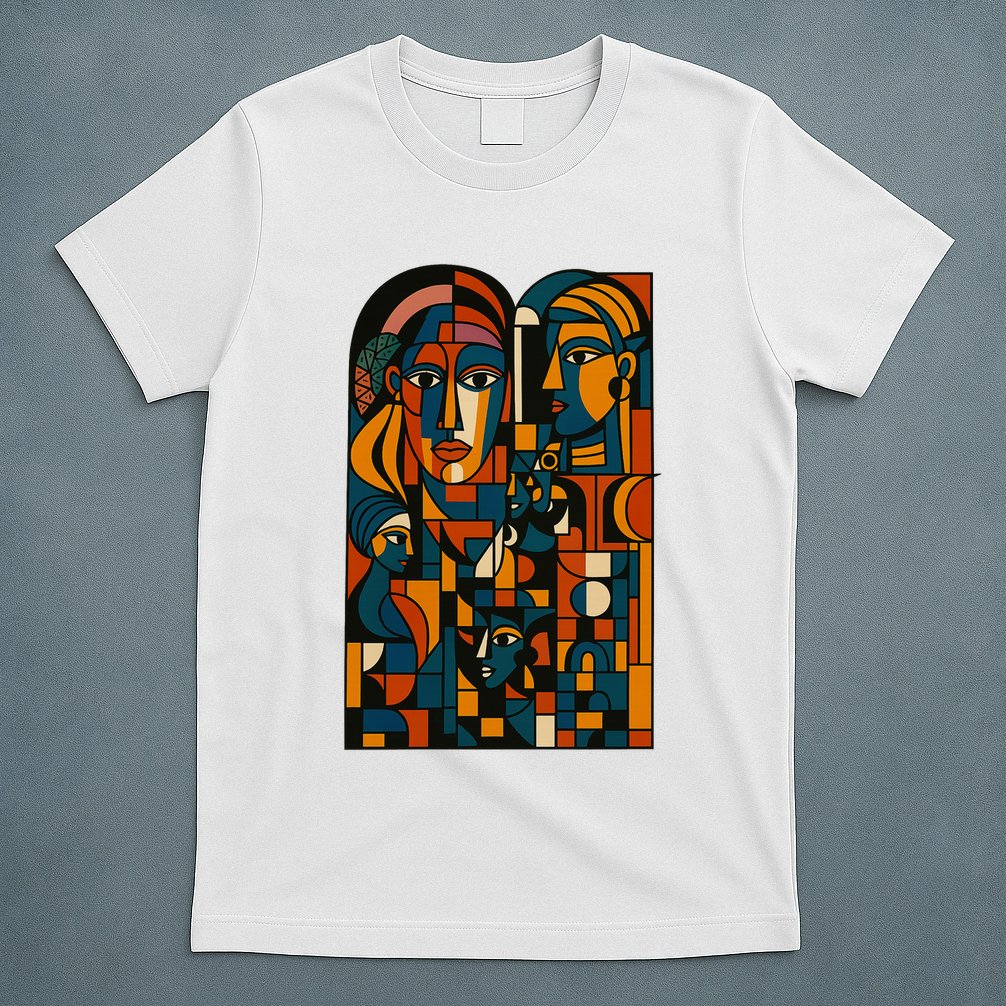 Abstract Faces Montage  T-Shirt
