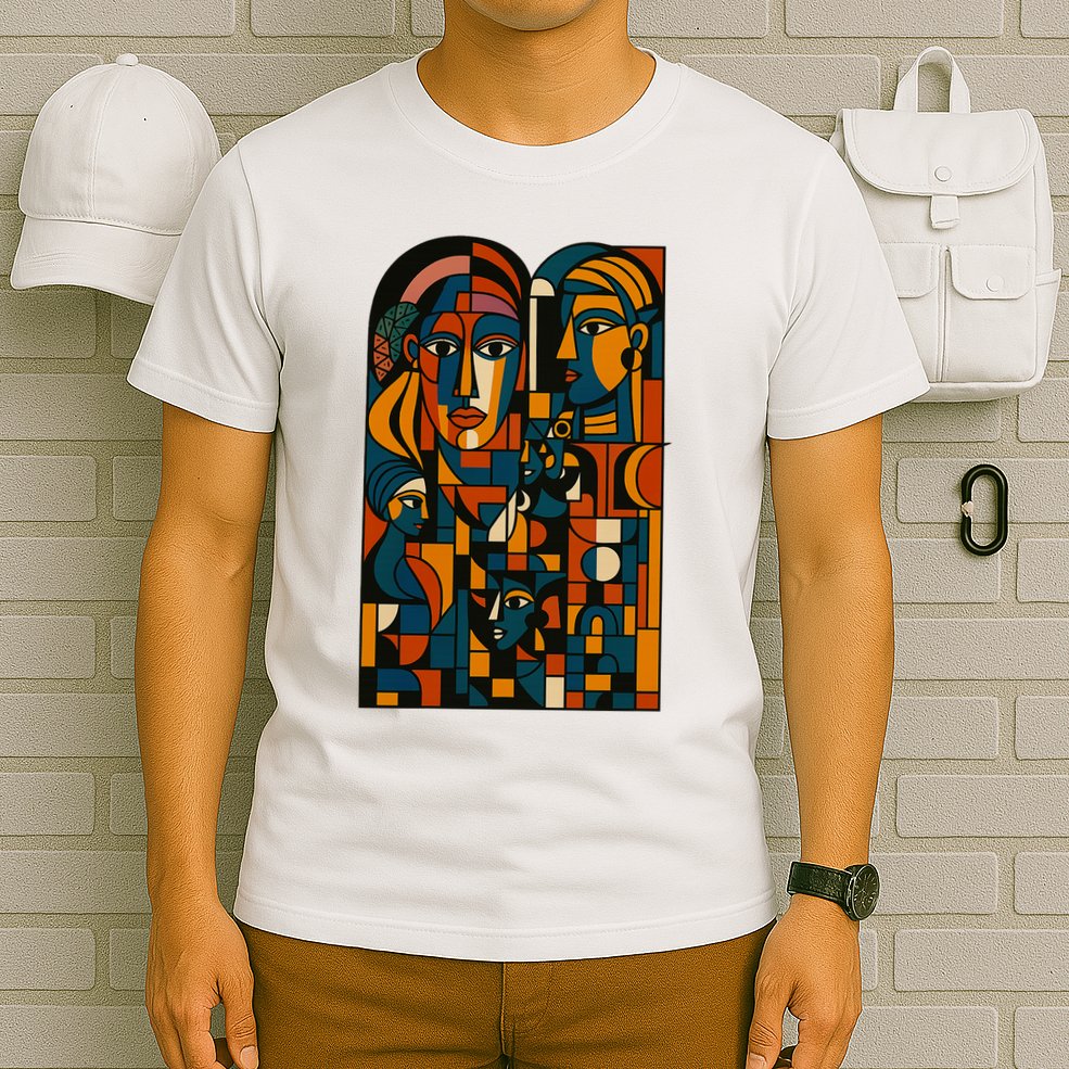 Abstract Faces Montage  T-Shirt