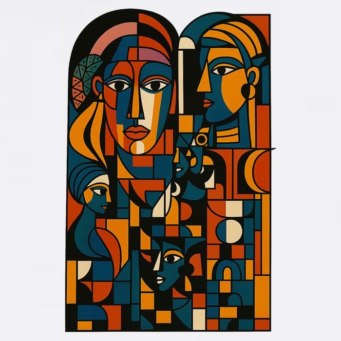 Abstract Faces Montage  T-Shirt
