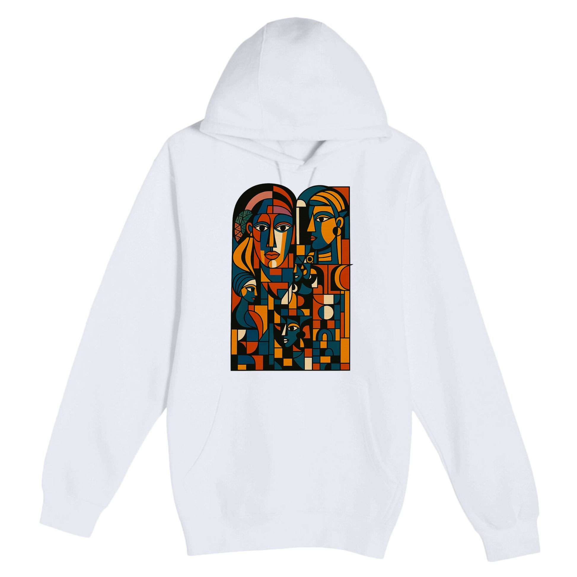 Abstract Faces Montage  Premium Pullover Hoodie