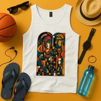 Abstract Faces Montage  Tank Top
